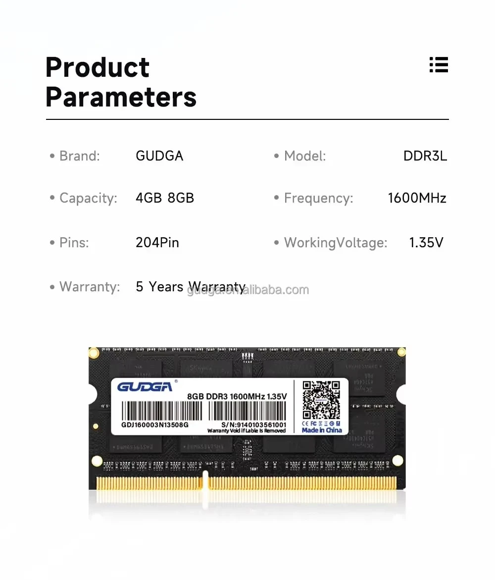 Low Voltage 1.35v DDR3L RAM