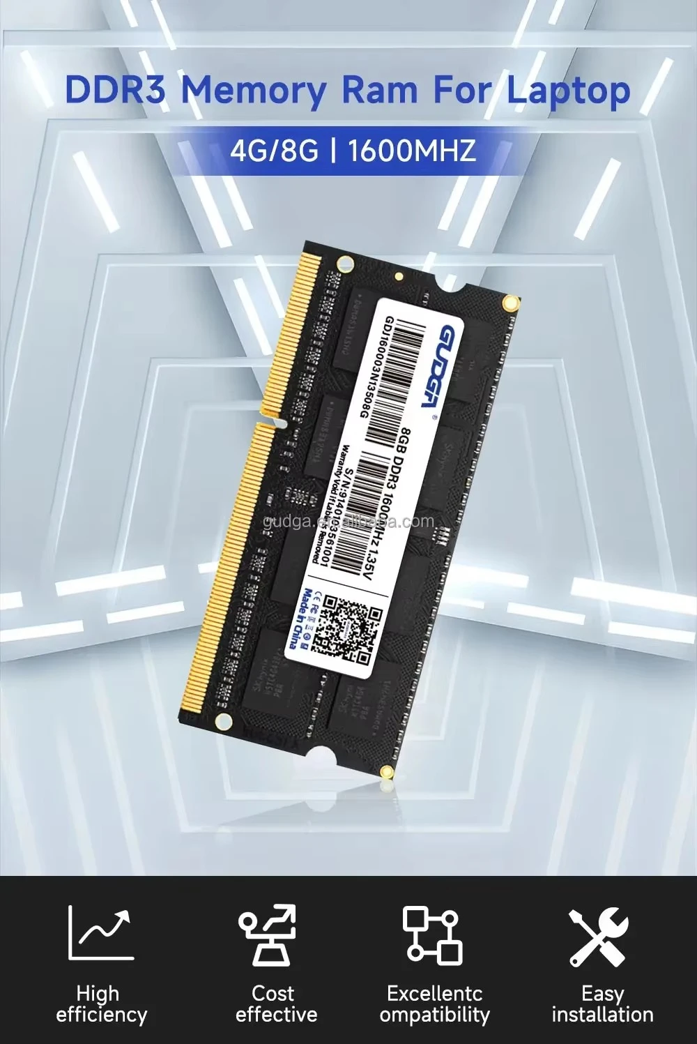 Low Voltage 1.35v DDR3L RAM